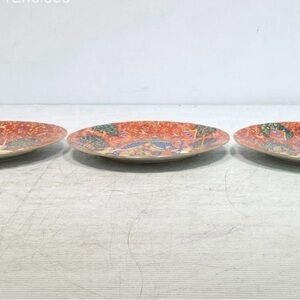 Robert Haviland & Parlon Vibrant Orange Ceramic Plates